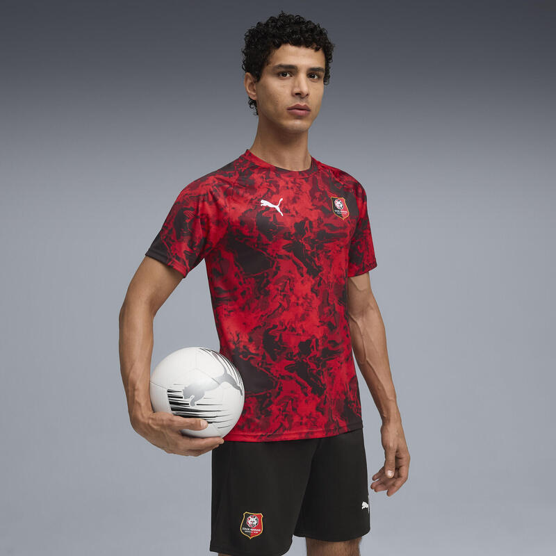 Męska koszulka przedmeczowa Stade Rennais FC PUMA Red Black