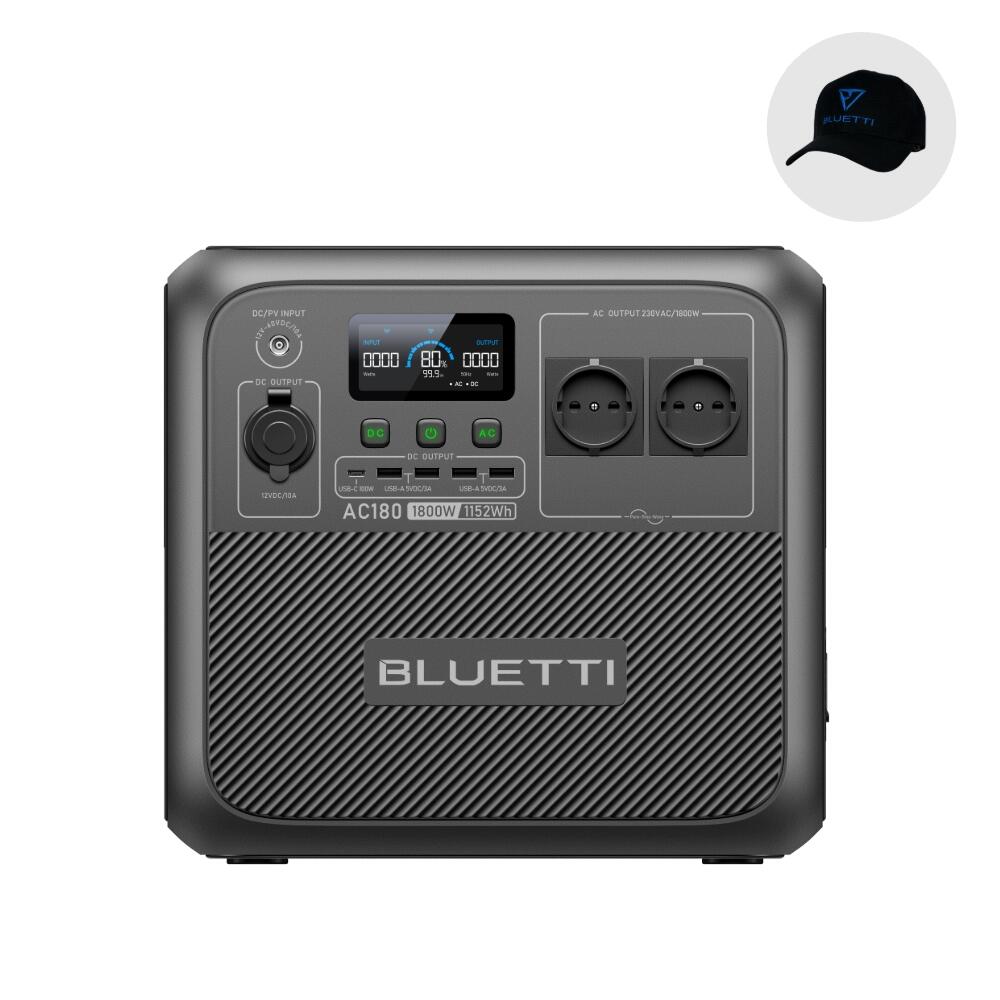 BLUETTI BLUETTI Centrale Elettrica Portatile AC180 1800W/1152Wh LiFePO4 per Campeggio