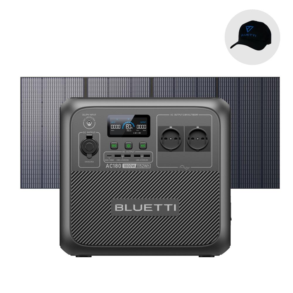 BLUETTI BLUETTI Generatore Solare AC180 con Pannello Solare PV350,