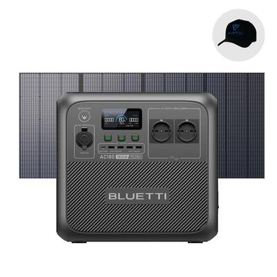 Bluetti portable power station ac180 met pv350 zonnepaneel