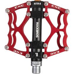 ROCKBROS Pédales Vélo Route 9/16 pour VTT BMX, Rouge