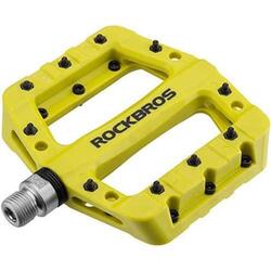 ROCKBROS Pédales Vélo VTT BMX Large, Paires de Pédales Plates