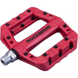 ROCKBROS Pédales Vélo VTT BMX Large, Paires de Pédales Plates
