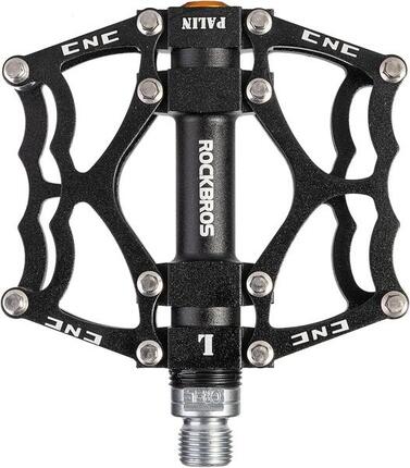 ROCKBROS Pédales Vélo Route 9/16 pour VTT BMX, Bleu Noir