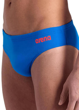 Slip de bain Arena Team Solid - Bleu/Rouge - Taille 38