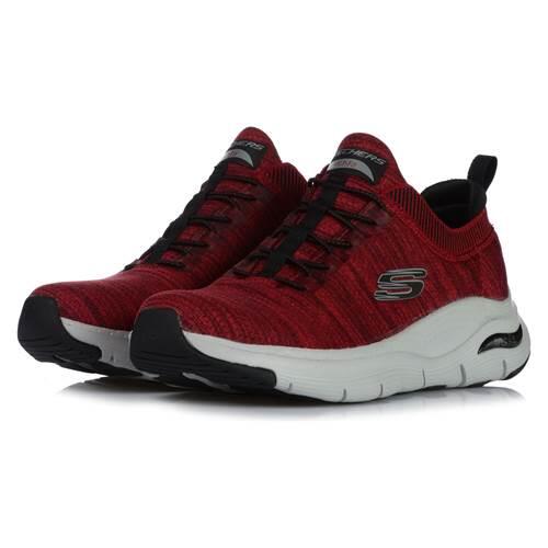 Chaussures Skechers Arch Fit - Waveport - 232301-RDBK Rouge 4/5