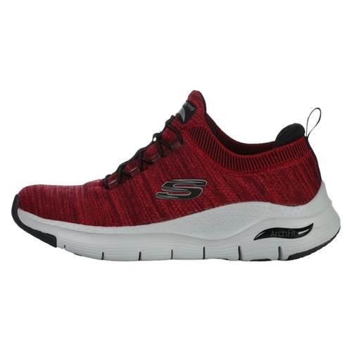 Chaussures Skechers Arch Fit - Waveport - 232301-RDBK Rouge 2/5