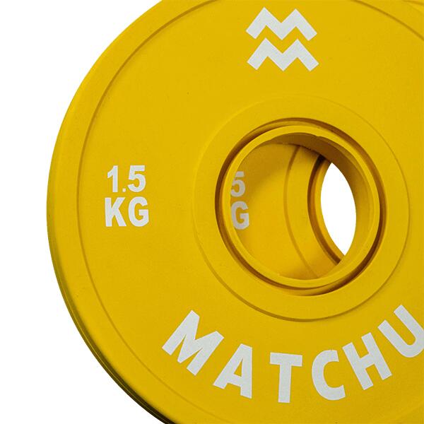 Mini Hantelscheiben 2er Set - 1,5 kg ø 50mm - Bumper Plates - Fractional Plates 2/5