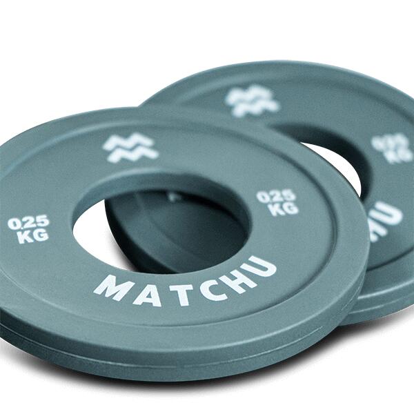 Dischi Palestra - Disco gomma - Fractional plate - 0,25 kg - 50mm - Set di 2 2/6
