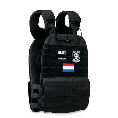 Verstellbare Taktische Gewichtsweste 20kg - Laufweste - Trainingsweste - Schwarz