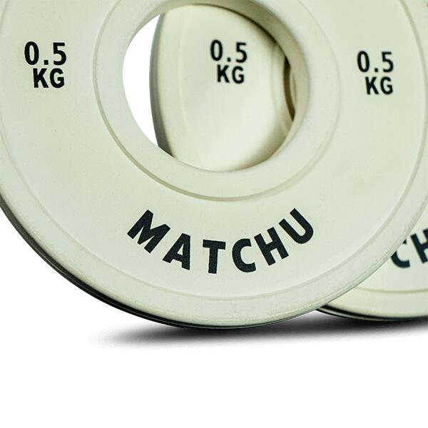 Dischi Palestra - Disco gomma - Fractional plate - 0,50 kg - 50mm - Set di 2 2/5