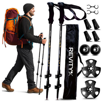 Kije trekkingowe do nordic walking kijki teleskopowe 65-135 cm Revity Discover