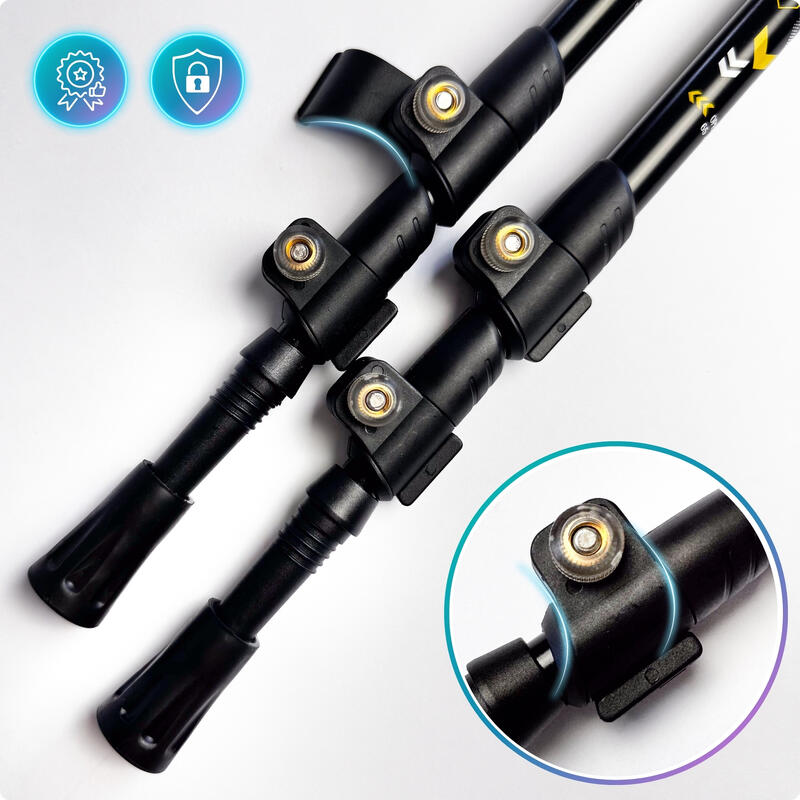 Kije trekkingowe do nordic walking kijki teleskopowe 65-135 cm Revity Discover