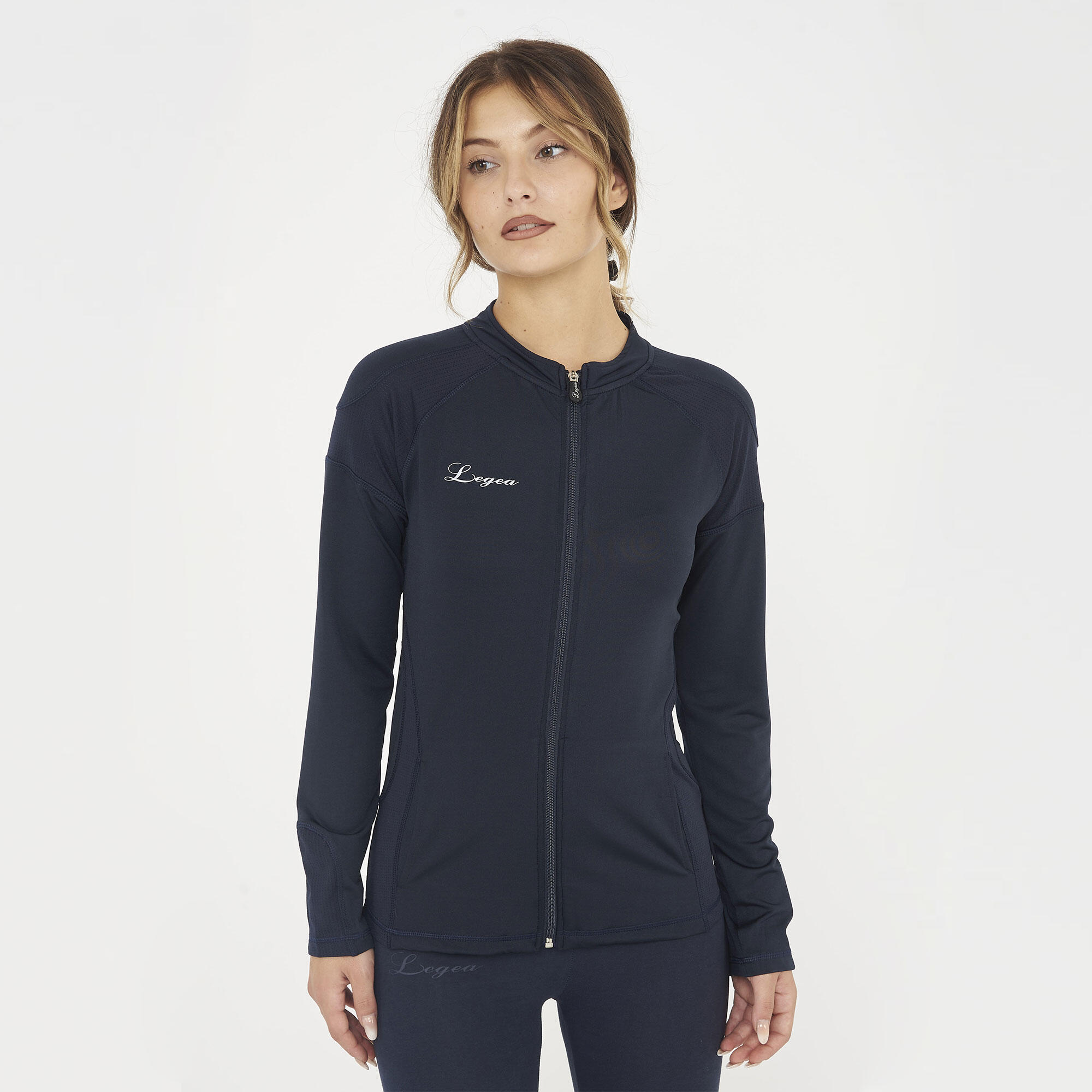 LEGEA Sudadera fitness tecnica de mujer aleda azul