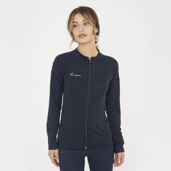 Giacca sportiva da donna con zip ALEDA blu