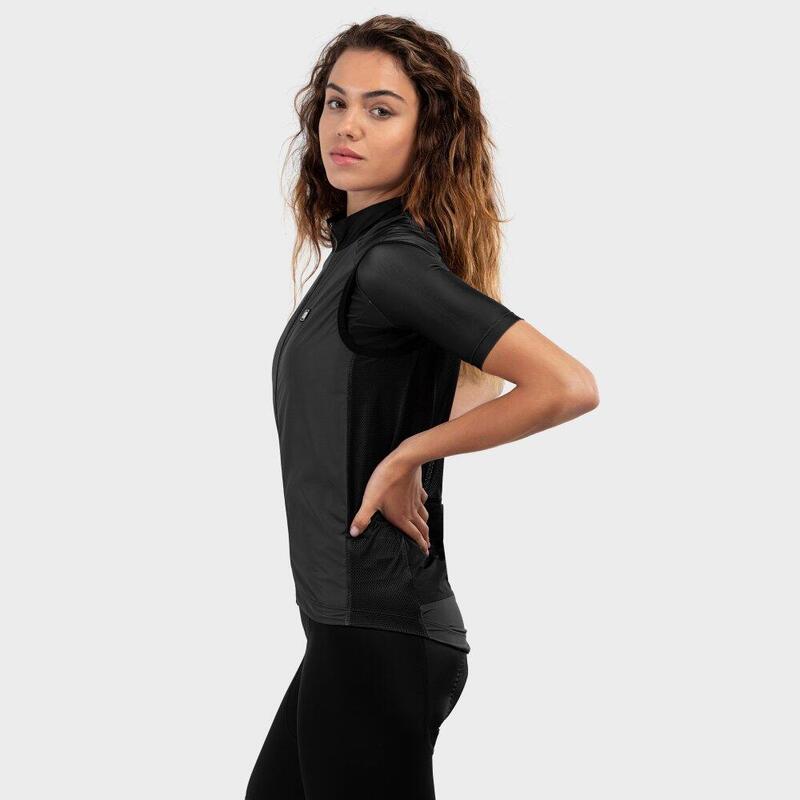 Gilet vélo coupe-vent femme