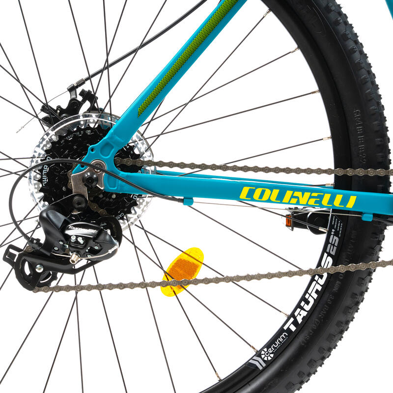 Bicicleta MTB Colinelli COL25, Marimea M, 29 inch, Verde, 24 Viteze,  Aluminiu