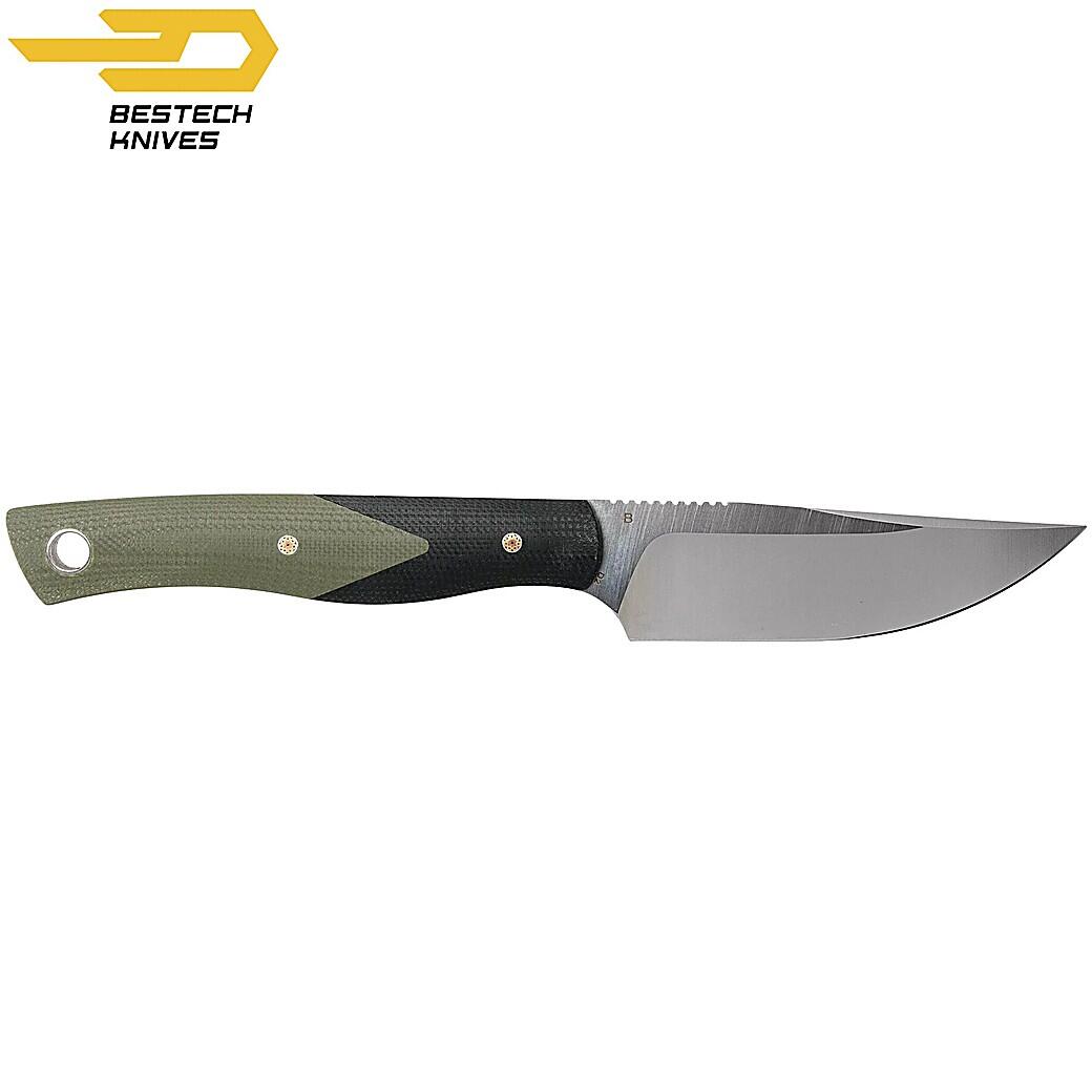Bestech Heidi Blacksmith Zwart en Groen Zakmes G10 D2 5/7