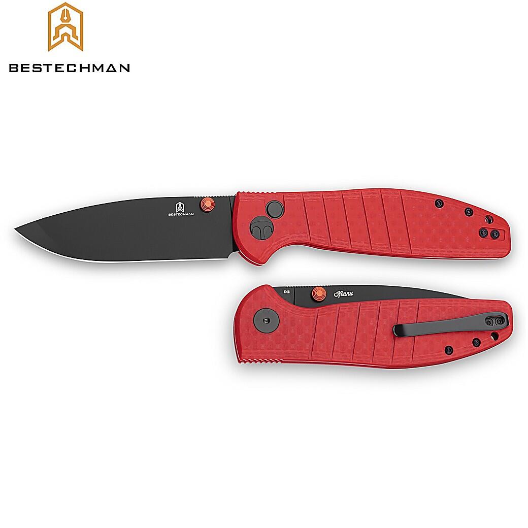 Bestechman Navalha Goodboy Vermelha G10 D2 PVD 3/4