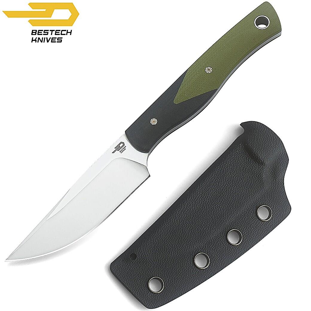 Bestech Heidi Blacksmith Zwart en Groen Zakmes G10 D2 6/7