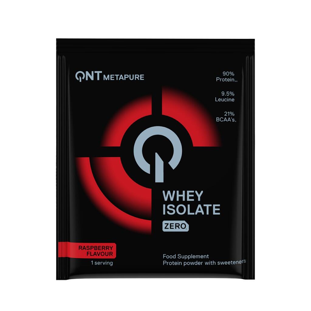 QNT Whey Isolate Metapure 30g — Isolato delattosato, zero carboidrati