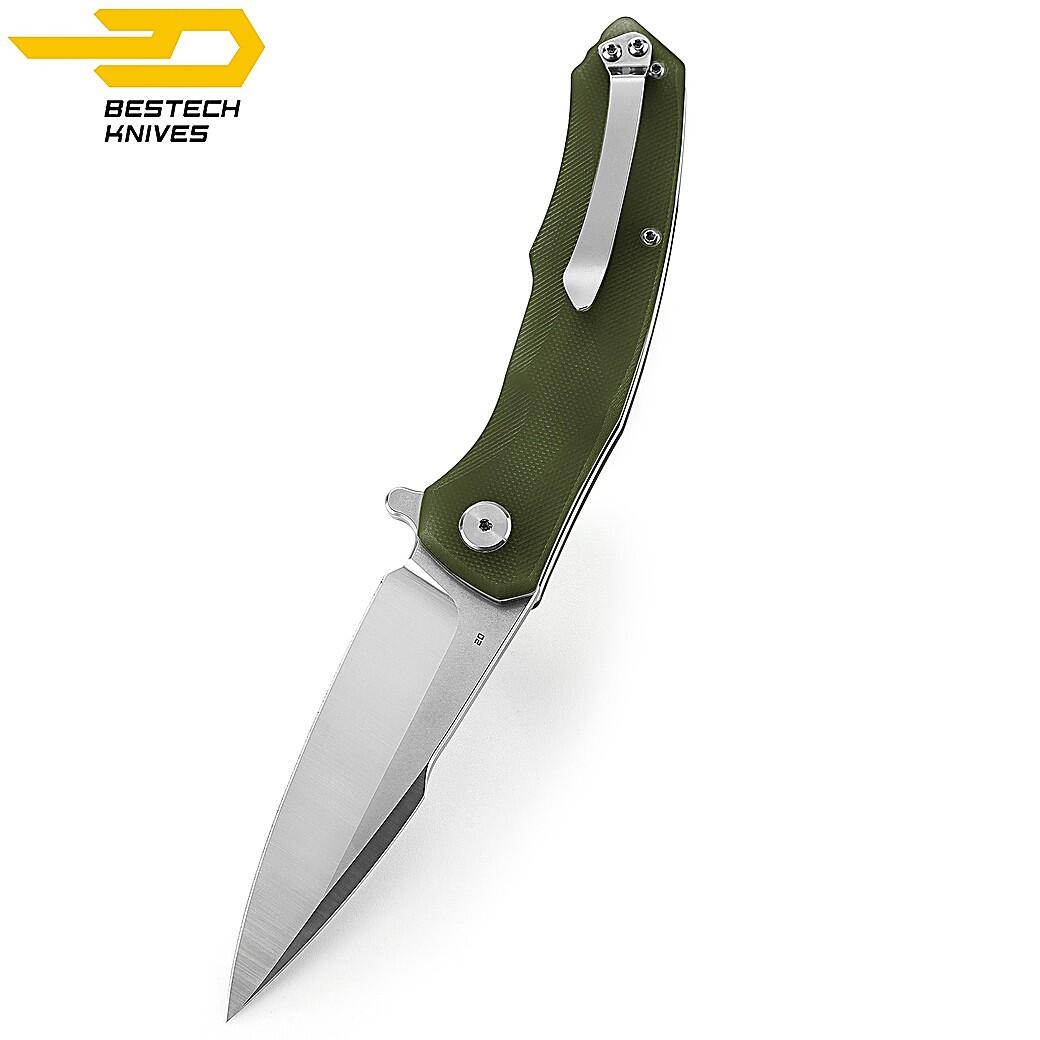 Bestech Navalha Warwolf Verde Tropa G10 D2 5/5
