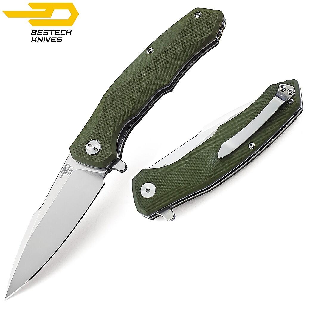 Bestech Navalha Warwolf Verde Tropa G10 D2 3/5