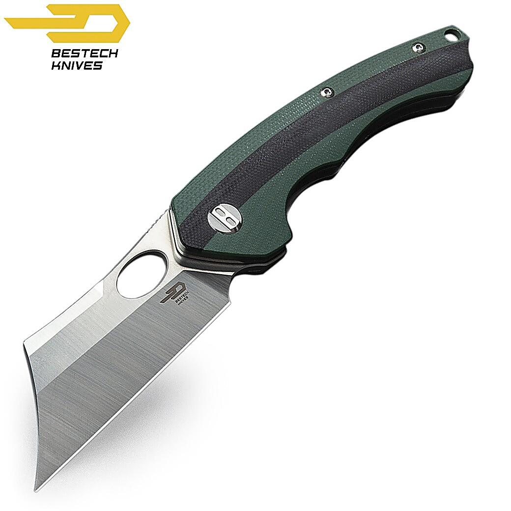 Bestech Knives - Bestech Couteau De Poche Skirmish Vert Armee Noir G10 D2 - Aiguisoir - Taille Unique - Decathlon