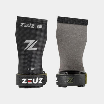 Zeuz fingerless grips voor functional fitness & gymnastics – zwart – maat m