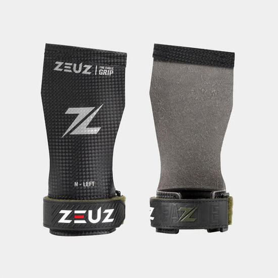 ZEUZ Fingerless Grips voor Functional Fitness & Gymnastics – Zwart – Maat M