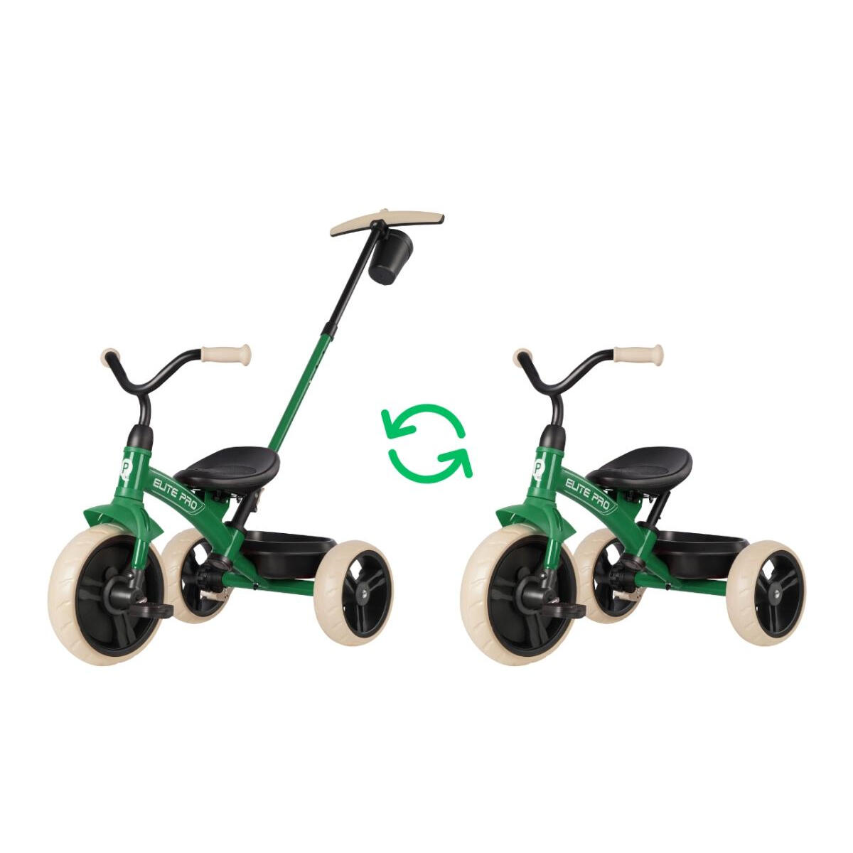 Tricycle Qplay Elite Pro Vert 2/3