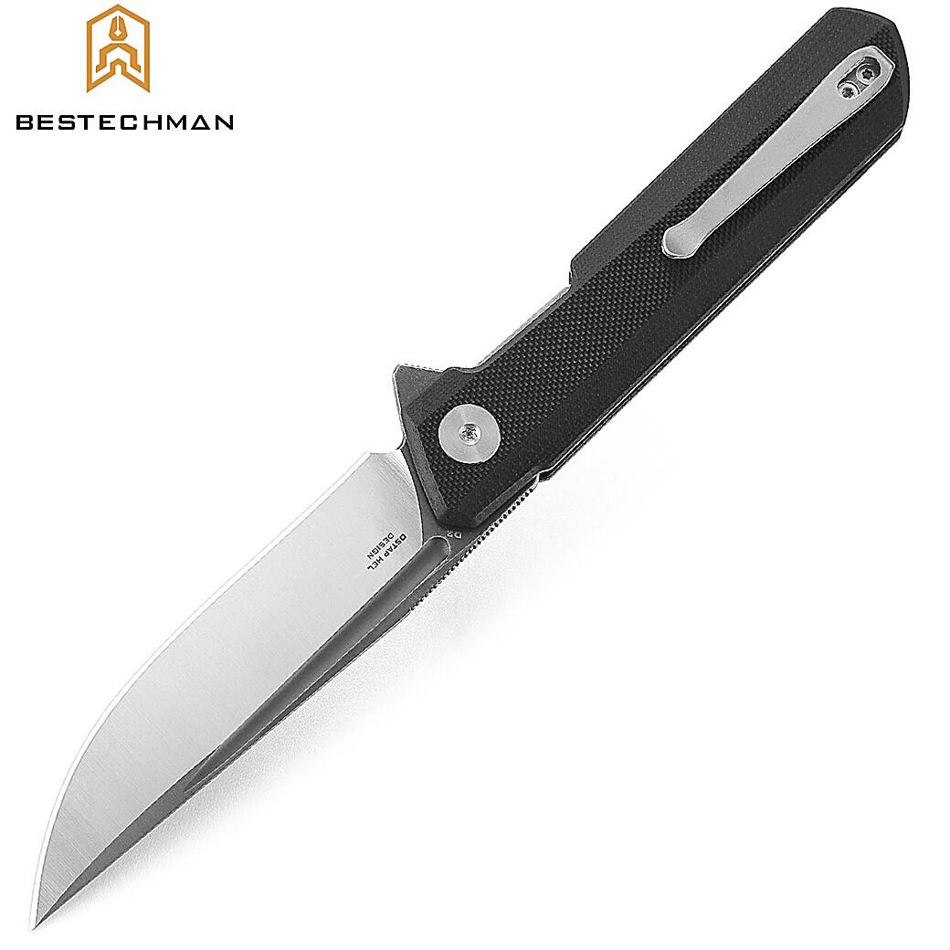 Bestechman Couteau de Poche Dundee Noir G10 D2 GT 4/7