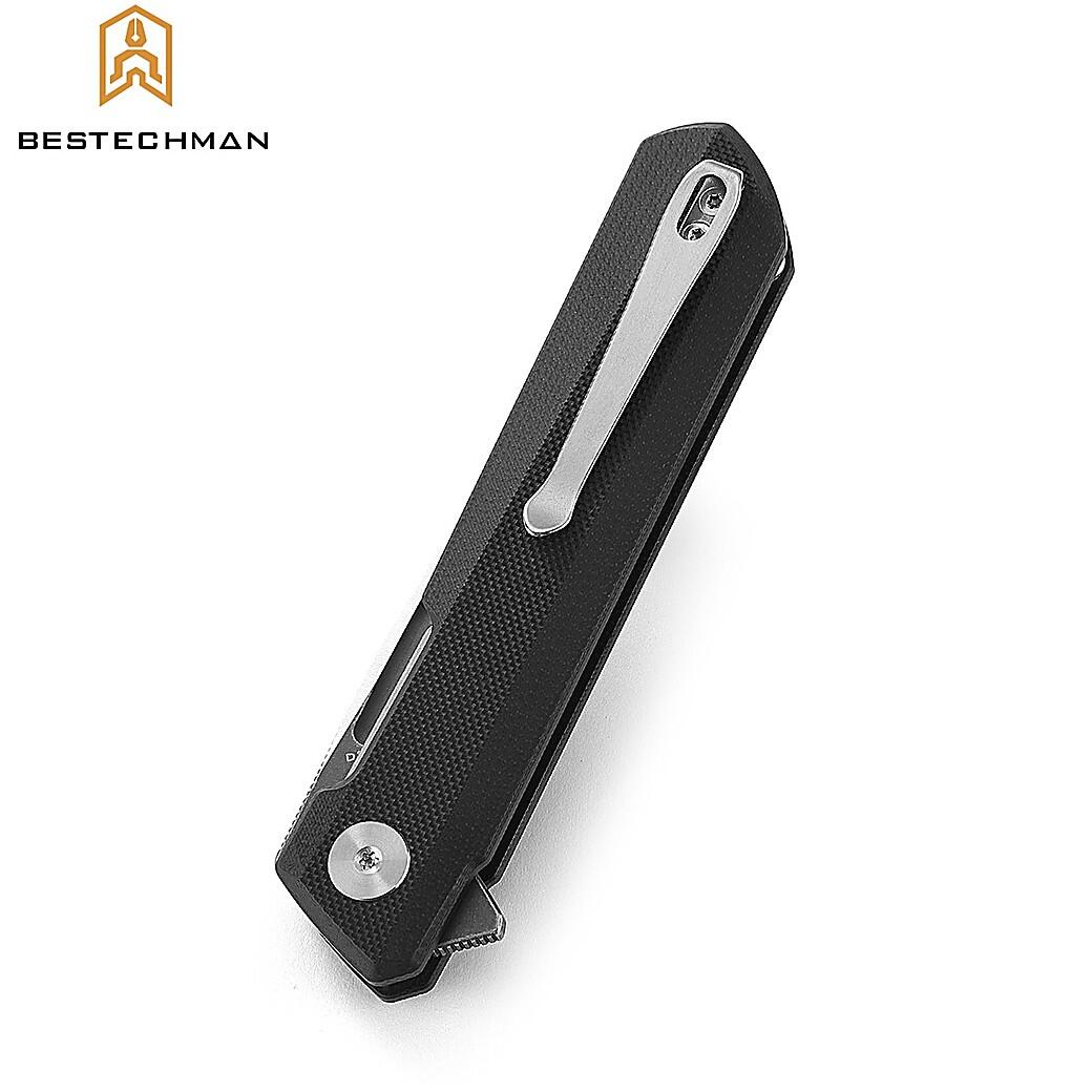 Bestechman Couteau de Poche Dundee Noir G10 D2 GT 2/7