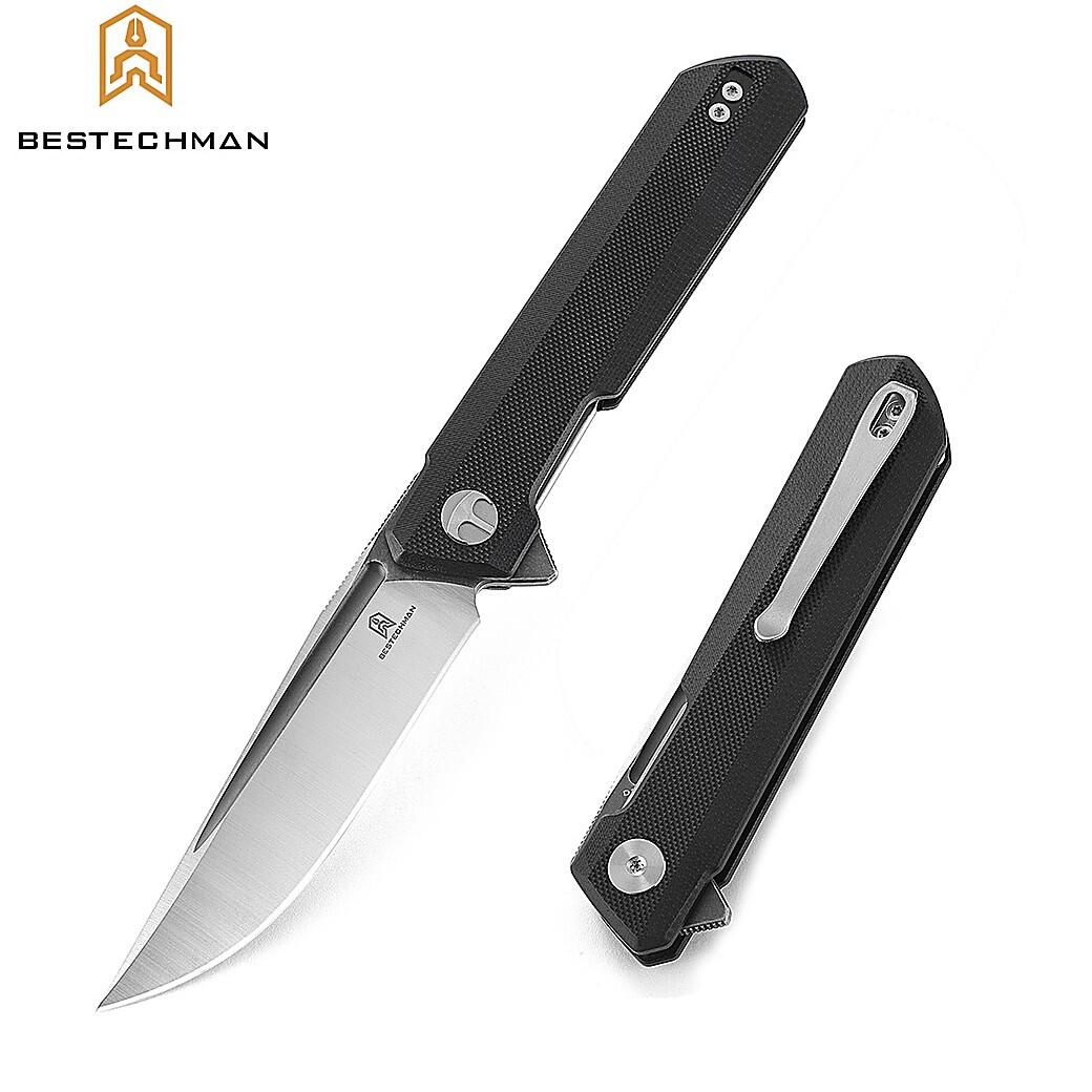 Bestechman Couteau de Poche Dundee Noir G10 D2 GT 3/7