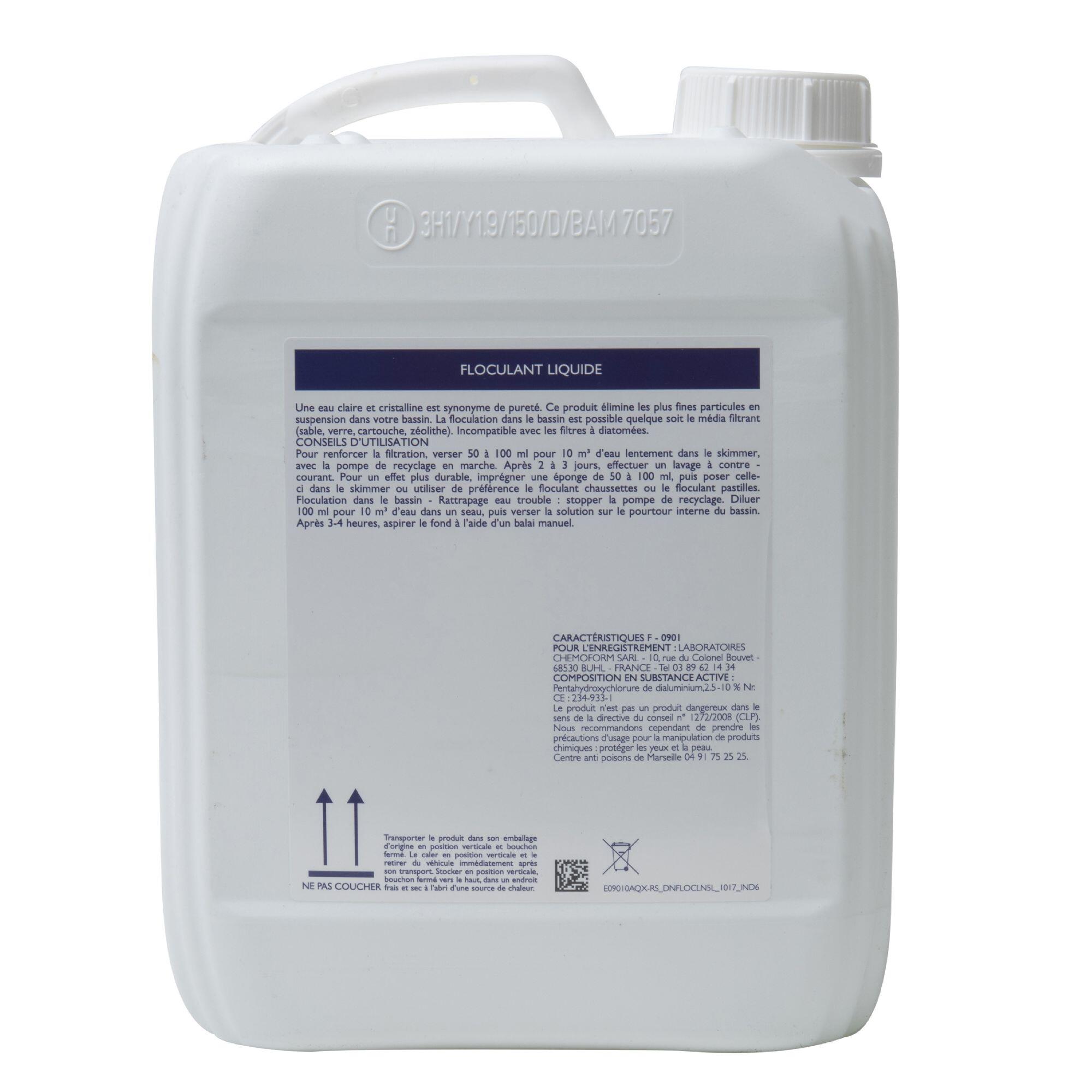 Floculant liquide pour piscine 5 litres 3/4
