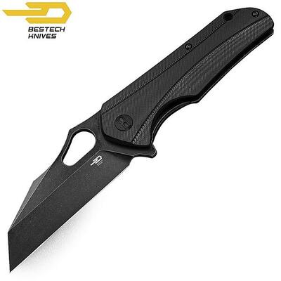 Bestech Couteau de Poche Operator Noir G10 D2