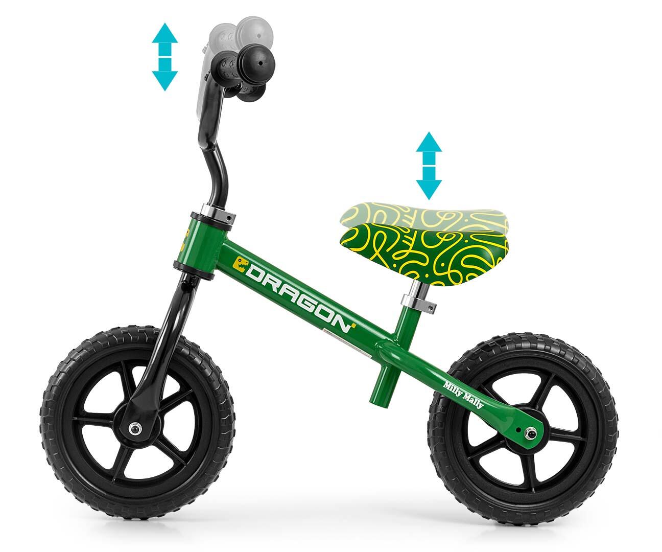 Milly Mally Dragon Green Loopfiets 2/5