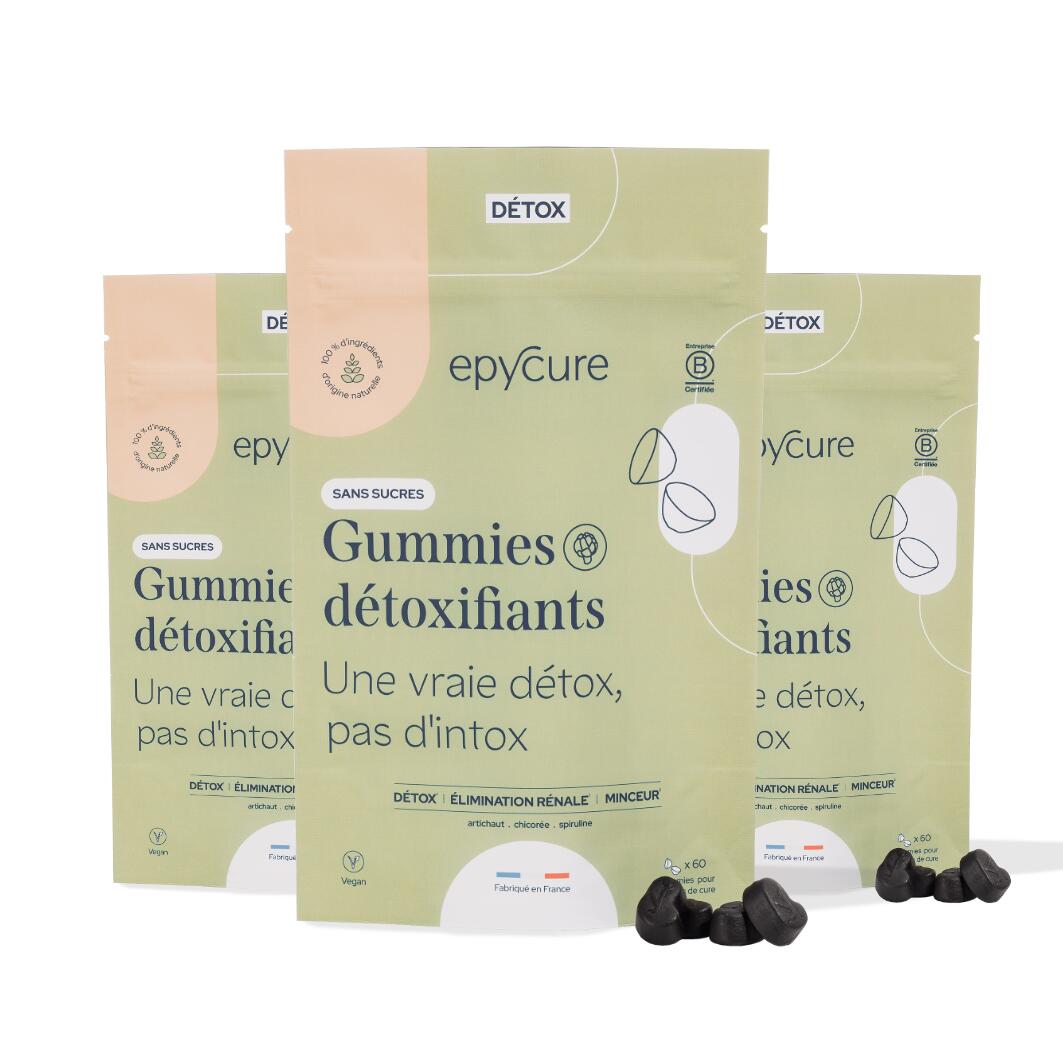 GUMMIES DÉTOXIFIANTS SANS SUCRES x 45 jours 1/4