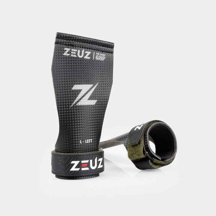 ZEUZ Fingerless Grips voor Functional Fitness & Gymnastics – Zwart – Maat L 2/7