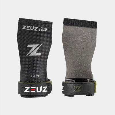 Zeuz fingerless grips voor functional fitness & gymnastics – zwart – maat l