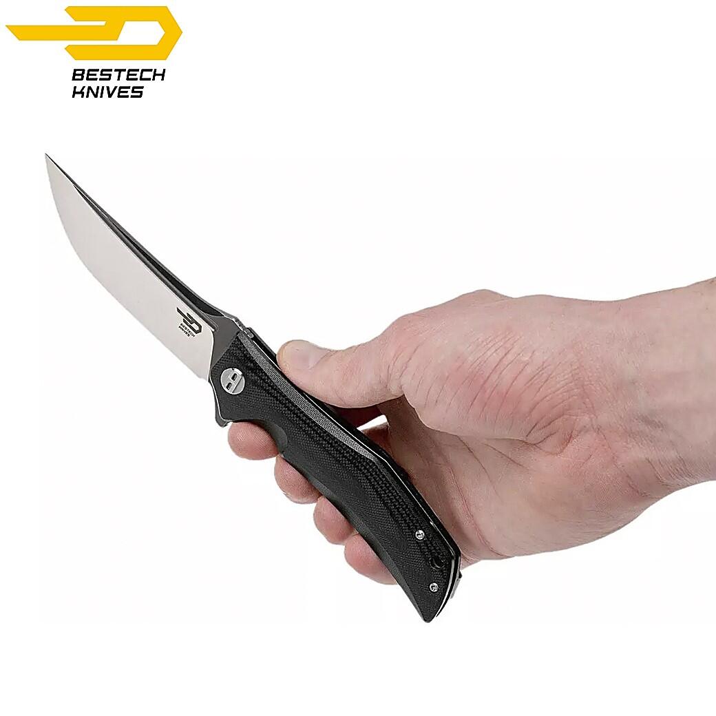 Coltello Bestech Scimitar Nero G10 D2 3/7