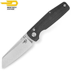 Bestech Couteau de Poche Slasher Noir Micarta D2