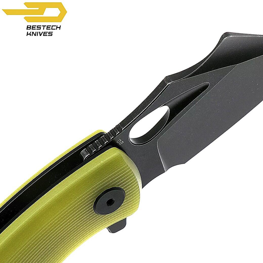 Bestech Navalha Lizard Verde Lima G10 D2 4/7