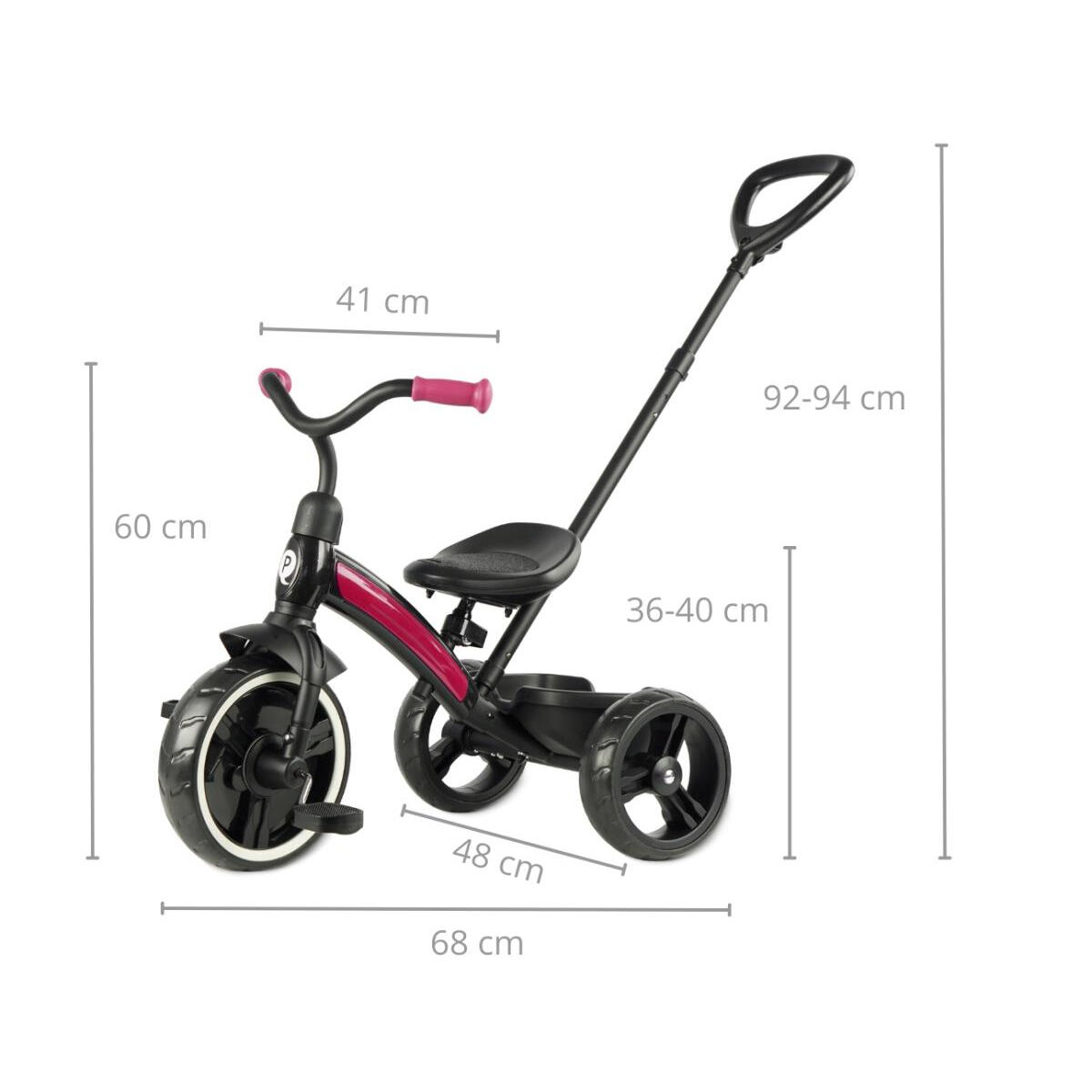 Tricycle Qplay Elite Plus Rose 2/2