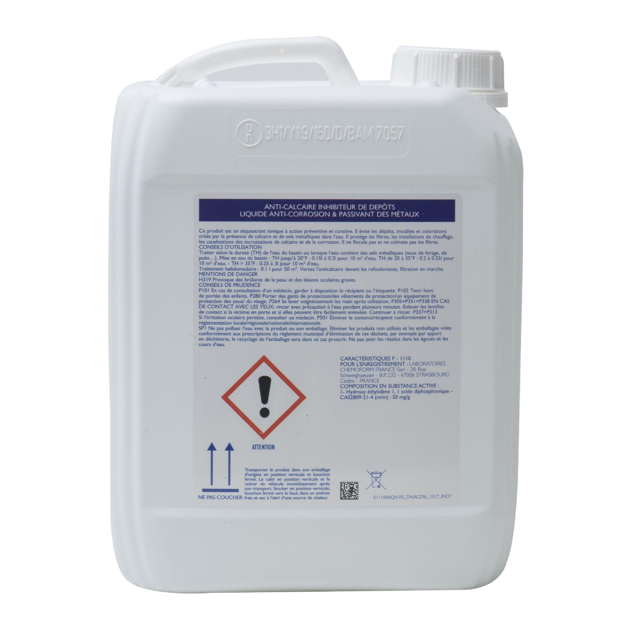 Anti calcaire liquide piscine 5 litres 2/4