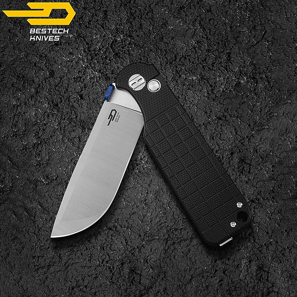 Bestech Couteau de Poche Glok Noir G10 14C28N 5/7