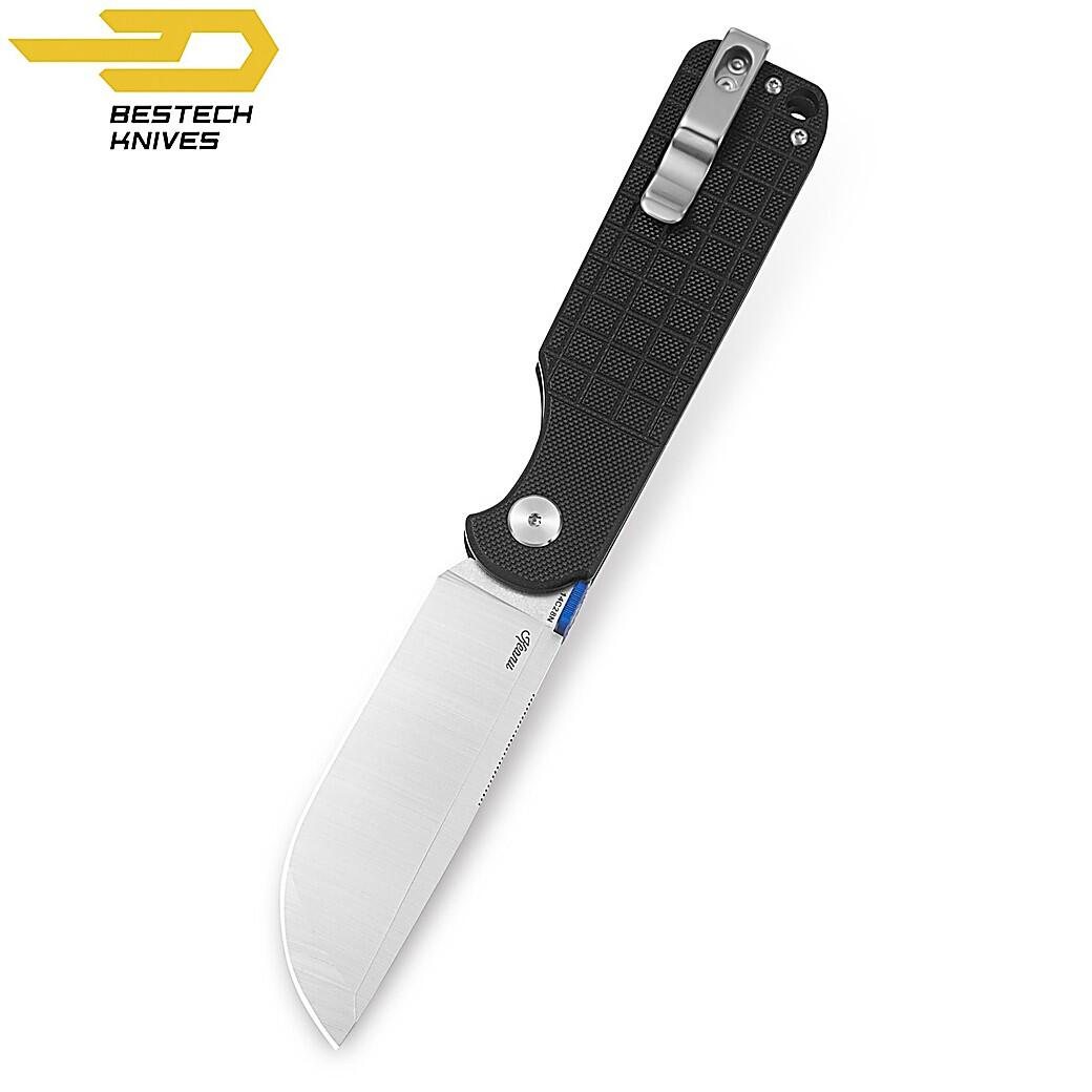 Bestech Couteau de Poche Glok Noir G10 14C28N 3/7