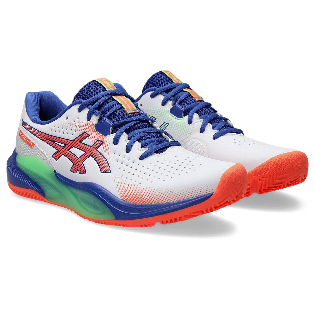 Chaussures - padel - gel challenger 15 - white/vividcoral 2/8