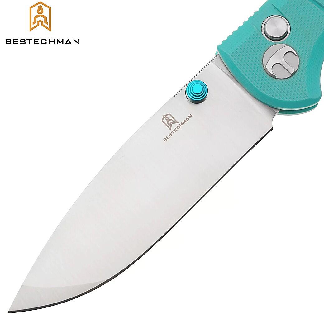Bestechman Couteau de Poche Goodboy Bleu Tiffany G10 D2 7/7