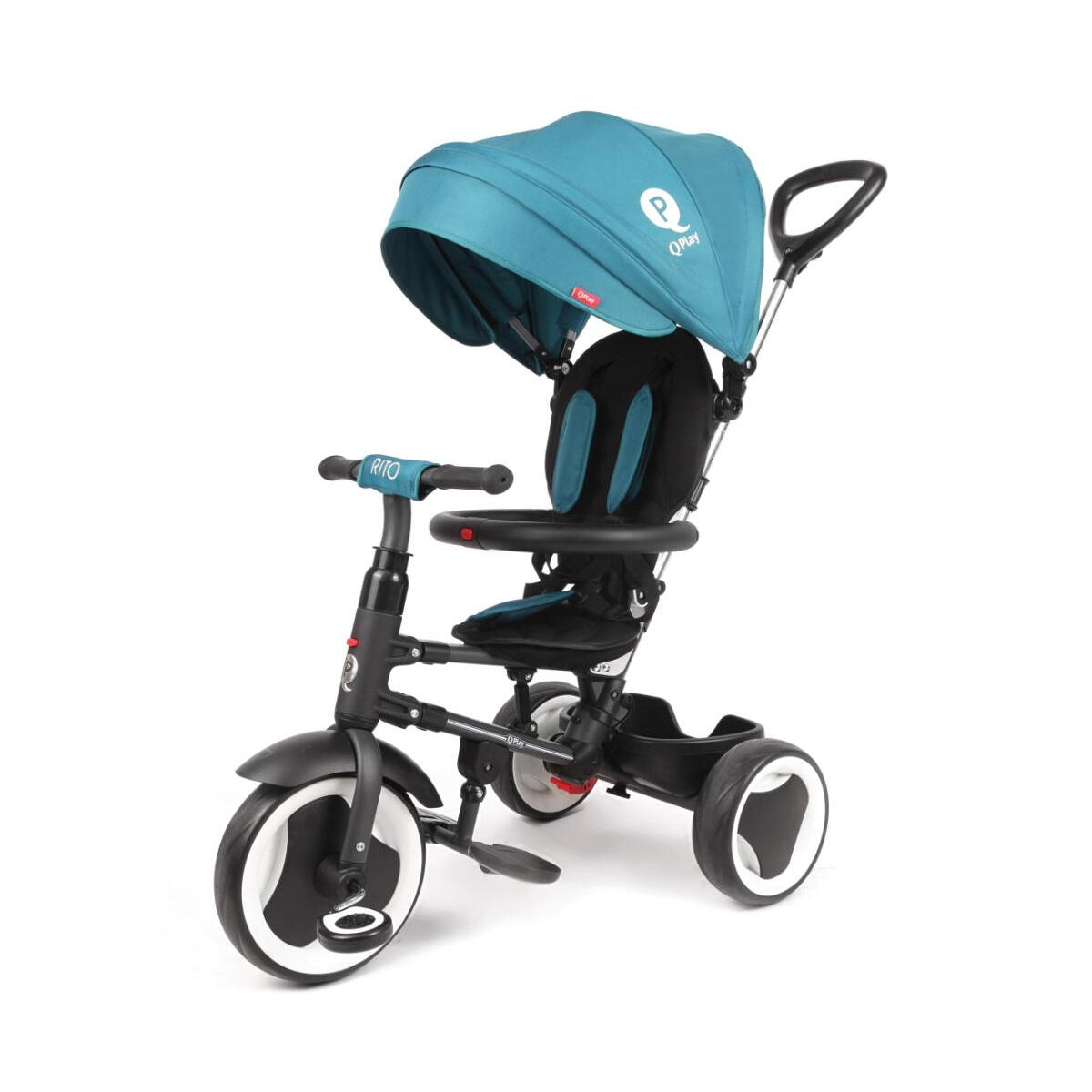 Qplay - Tricycle Qplay Rito Vert D'Eau - Draisienne - Bleu - Taille Unique - Decathlon